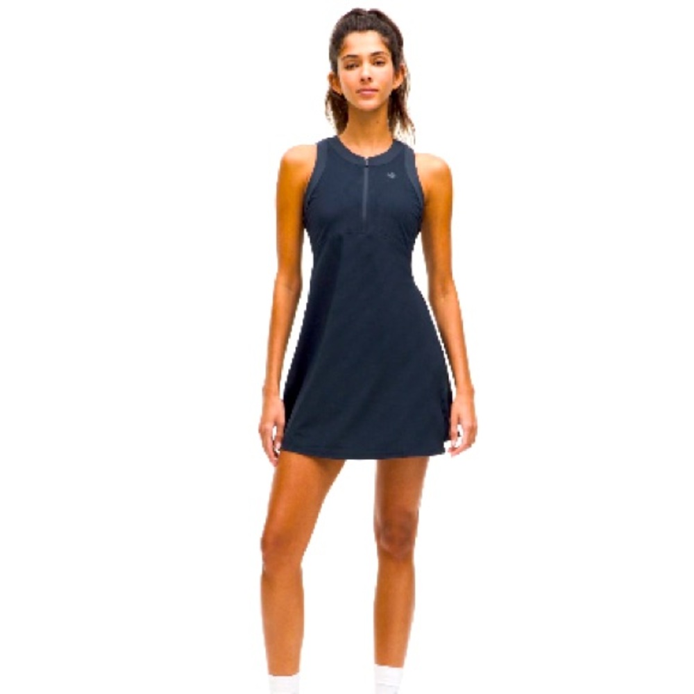 Lululemon Athletica Grid Texture Sleeveless Tennis Dress